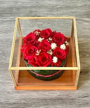 プリザーブドフラワー「クリスマスローズタルト」　L