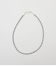 Navajo pearl 4mm / Oxidaized Silver