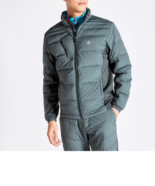 『SEASON COLLECTION』ストレッチウーブンXボンディングニットハイブリッドダウンブルゾン