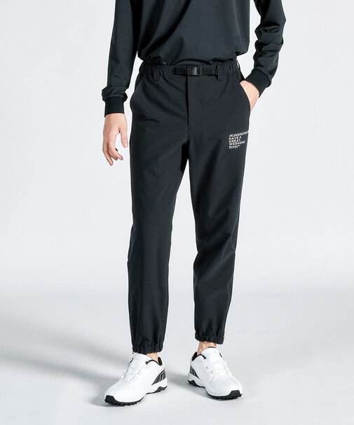 『ENVOY』はっ水ストレッチ裾ZIP9部丈パンツ