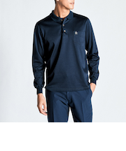 『STANDARD COLLECTION』サンスクリーン シーアイランドコットンスムース長袖ポロシャツ