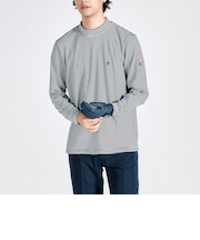 『SEASON COLLECTION』HEATNAVIボーダーモックネック長袖シャツ