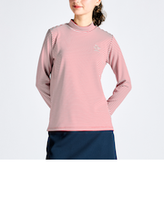 『SEASON COLLECTION』HEAT NAVIボーダーモックネック長袖シャツ