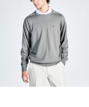 『STANDARD COLLECTION』シーアイランドコットンサドルショルダークルーネックセーター