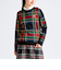 『SEASON COLLECTION』チェック柄クルーネックセーター