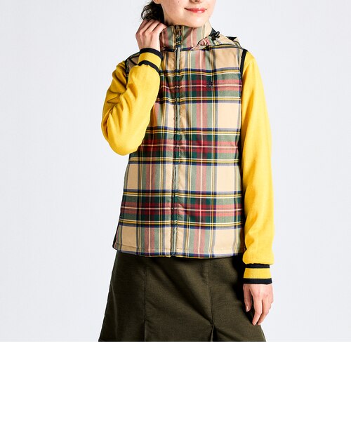 SEASON COLLECTION』HEAT NAVI 先染めチェック中わたベスト｜デサント