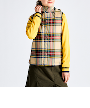 『SEASON COLLECTION』HEAT NAVI 先染めチェック中わたベスト