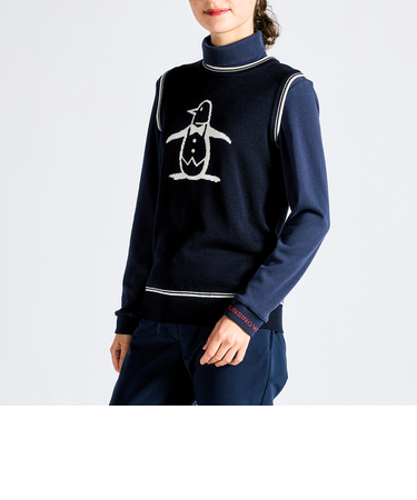 『SEASON COLLECTION』ペンギンロゴジャカードニットベスト