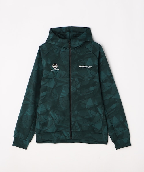 S.F.TECH SHIELD 総柄フルジップフーディー｜デサント ストアの