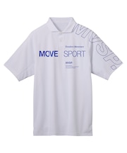 SUNSCREENミニ鹿の子 ラグランスリーブポロシャツ