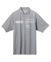 SUNSCREENミニ鹿の子 ラグランスリーブポロシャツ