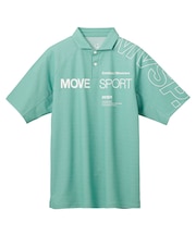 SUNSCREENミニ鹿の子 ラグランスリーブポロシャツ