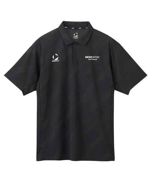 SUNSCREENミニ鹿の子 総柄グラフィックポロシャツ