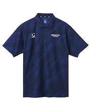 SUNSCREENミニ鹿の子 総柄グラフィックポロシャツ