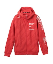 SUNSCREEN 総柄グラフィック ジャージフーディー