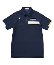 メッシュ小柄ジャガード半袖シャツ