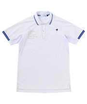 部分メッシュ　ベーシックデザイン半袖ポロシャツ