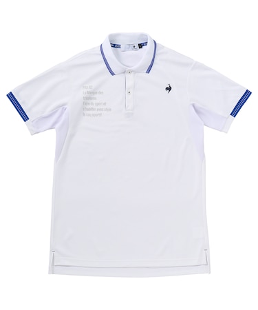 部分メッシュ　ベーシックデザイン半袖ポロシャツ