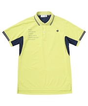 部分メッシュ　ベーシックデザイン半袖ポロシャツ