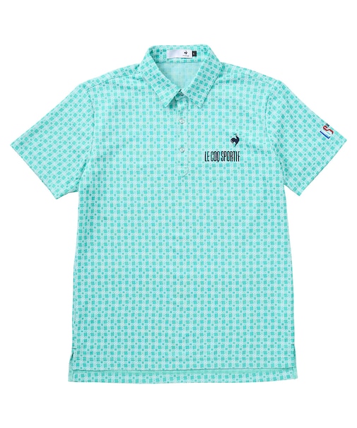 モノグラム柄ジャガード半袖シャツ