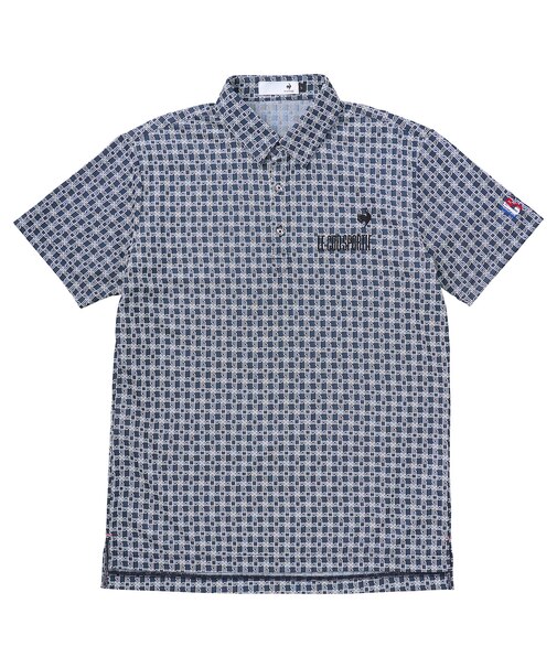 モノグラム柄ジャガード半袖シャツ