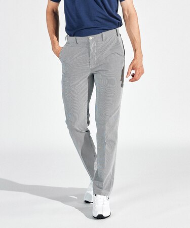 『SEASON』ウエストフリーシアサッカーストライプパンツ