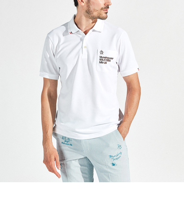 『SEASON』サンスクリーンフィラシス鹿の子半袖ポロシャツ