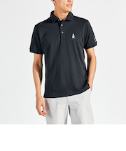 『SEASON』サンスクリーン鹿の子ワンポイント刺繍 半袖ポロシャツ