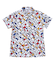 カラーブロック総柄半袖シャツ