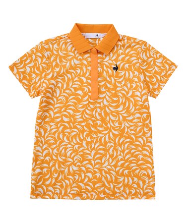 （Aラインシルエット）ルースター柄半袖シャツ