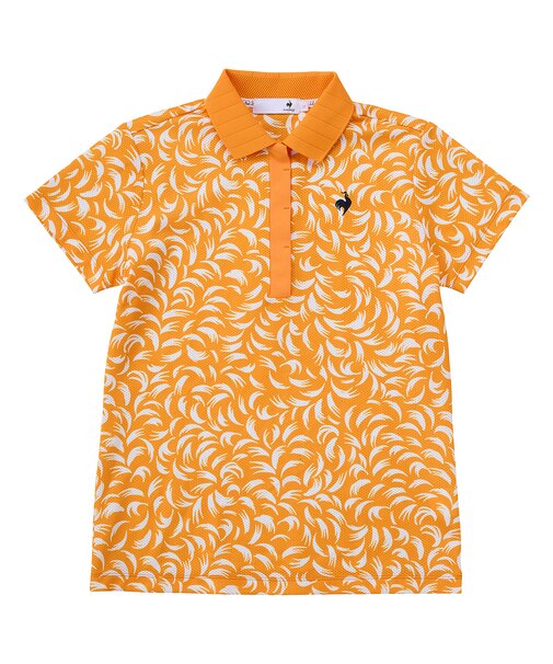 （Aラインシルエット）ルースター柄半袖シャツ