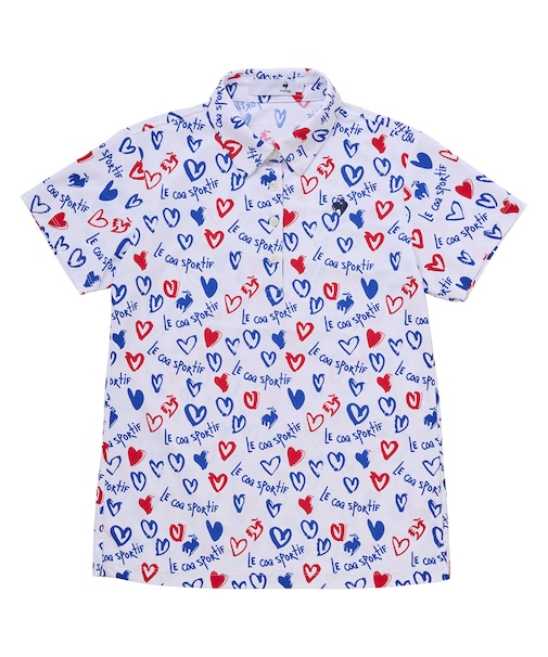 ニワトリハート半袖シャツ