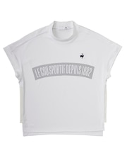 （ワイドシルエット）モックネック半袖シャツ