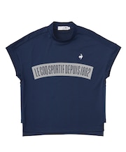 （ワイドシルエット）モックネック半袖シャツ