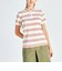 『SEASON COLLECTION』ストレッチマルチボーダースタンドジップ半袖シャツ