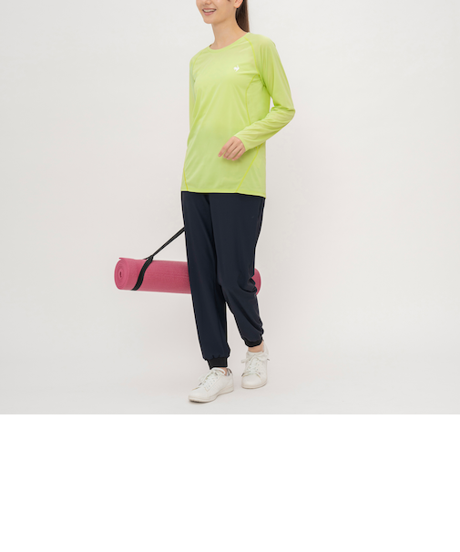 ストレッチライトニット長袖Tシャツ