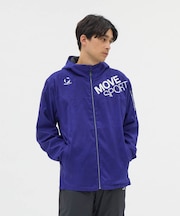 HEATNAVIブラッシュド 総柄フルジップフーディー