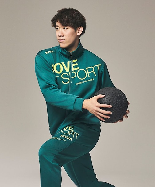 ムーブスポーツ MoveSport 【石川祐希選手着用|ACTIVE SUITS】鹿の子ジャージ ジャケット