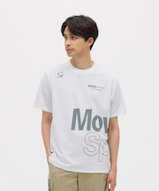 ムーブスポーツ MoveSport ドライメッシュ ビックロゴ 半袖シャツ