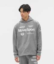 ムーブスポーツ MoveSport 【Numberコラボ｜ACTIVE SUITS】2FACE スウェット オーセンティック フーディー
