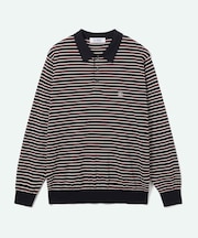 SADDLE SHOULDER POLO SWEATER