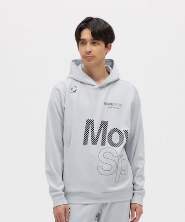 ムーブスポーツ MoveSport ビックロゴ 裏起毛スウェットフーディー