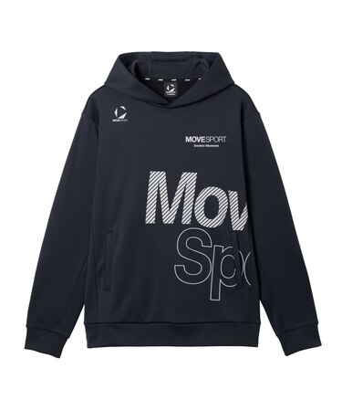 ムーブスポーツ MoveSport ビックロゴ 裏起毛スウェットフーディー
