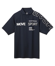 ムーブスポーツ MoveSport 【石川祐希選手着用】Sunscreen NIR ミニ鹿の子 ラグランスリーブポロシャツ