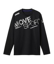 ムーブスポーツ MoveSport ドライメッシュ ビックロゴ 長袖シャツ