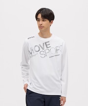 ムーブスポーツ MoveSport ドライメッシュ ビックロゴ 長袖シャツ