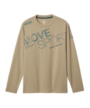 ムーブスポーツ MoveSport ドライメッシュ ビックロゴ 長袖シャツ