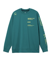 ムーブスポーツ MoveSport S.F.TECH 2FACE スリーブロゴ 長袖シャツ