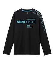 ムーブスポーツ MoveSport アウトラインロゴ 長袖シャツ