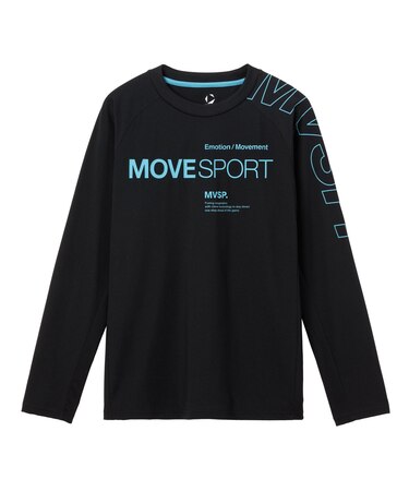 ムーブスポーツ MoveSport アウトラインロゴ 長袖シャツ